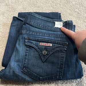 Hudson Brand Dark Blue Women's Jeans - Classic Pocket Detail